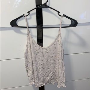 Crop Top Tank Top Floral